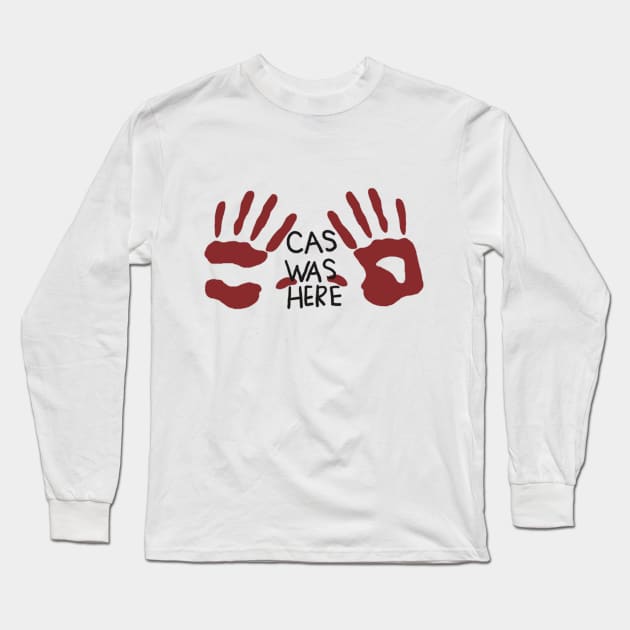 Cas was here Long Sleeve T-Shirt by Rikux